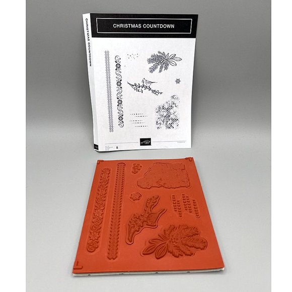 Stampin Up "Christmas Countdown" Stamp Set – Branches, Cardinal, Bird, Winter - Picture 1 of 4